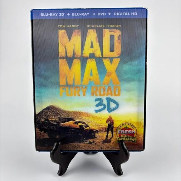 Mad Max: Fury Road (Blu-ray 3D, Blu-ray, DVD, 2015) w/ Lenticular Slipcover - Picture 1 of 4